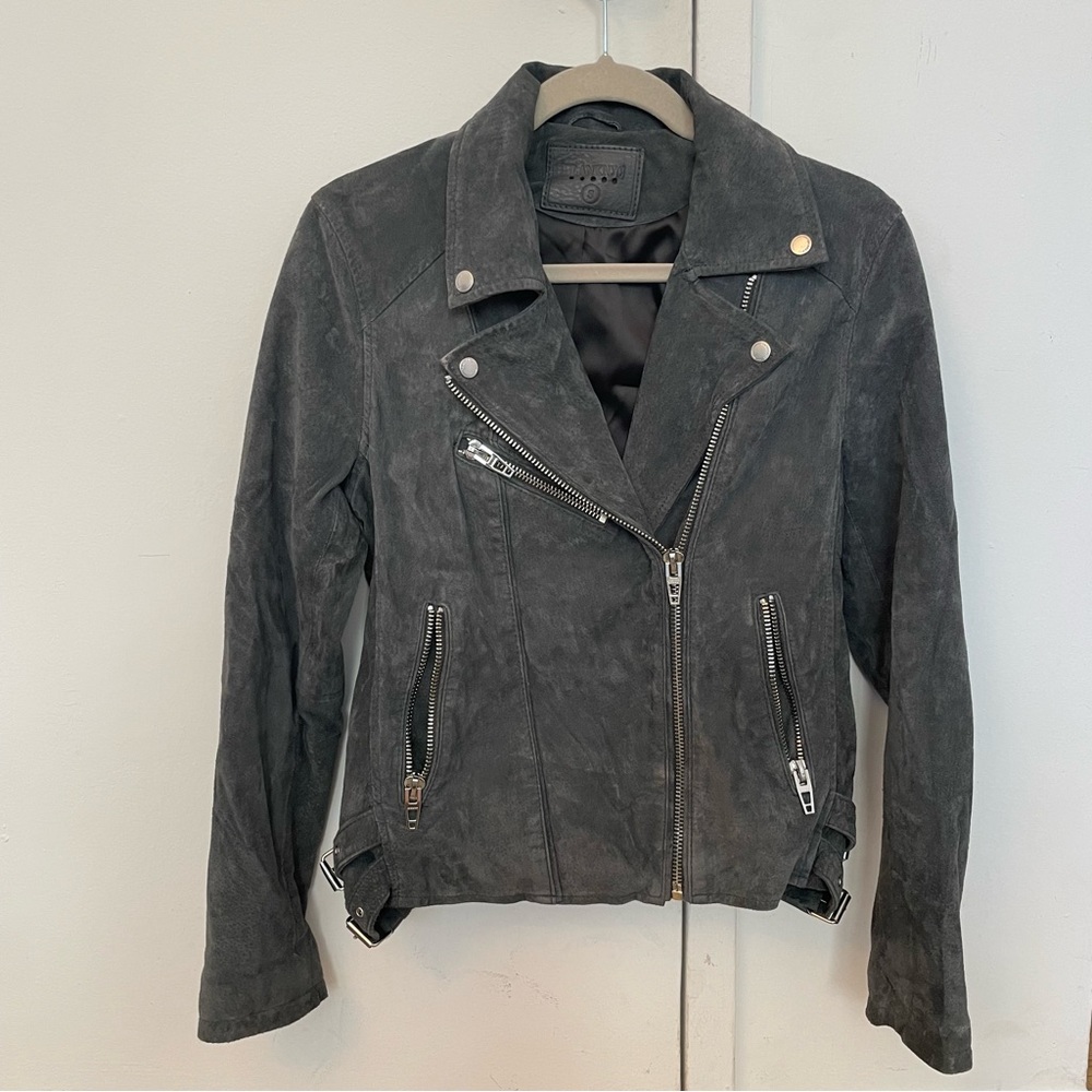 BLANKNYC
Grey Suede Moto Jacket